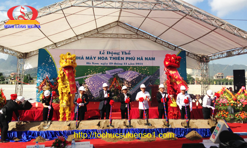 Lễ Động Thổ Nhà Máy Hoa Thiên Phú Hà Nam